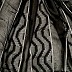 Wave design stripes hijab with two bold fringe's - Dark grey Wave design stripes hijab with two bold fringe's - Dark grey